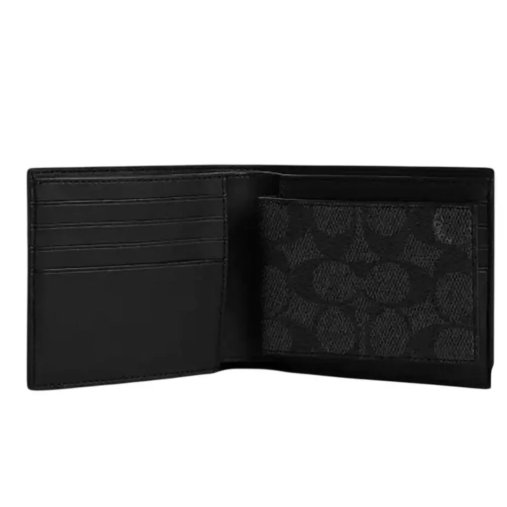 COACH 3-1 WALLET SIGNATURE CANVAS WITH VARSITY STRIPE - Picture 2 of 2